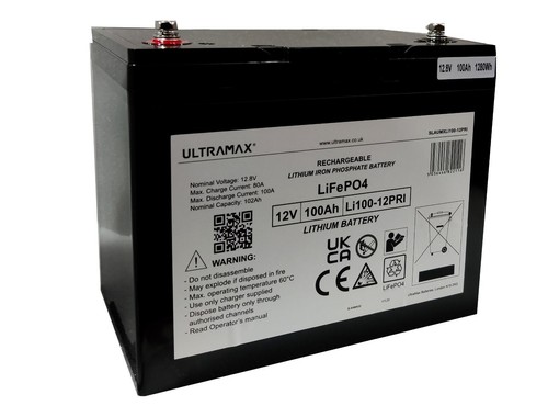 Lithium battery 100ah 12v volt - battery,